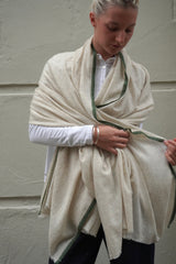 Contrast Edge Cashmere Wrap