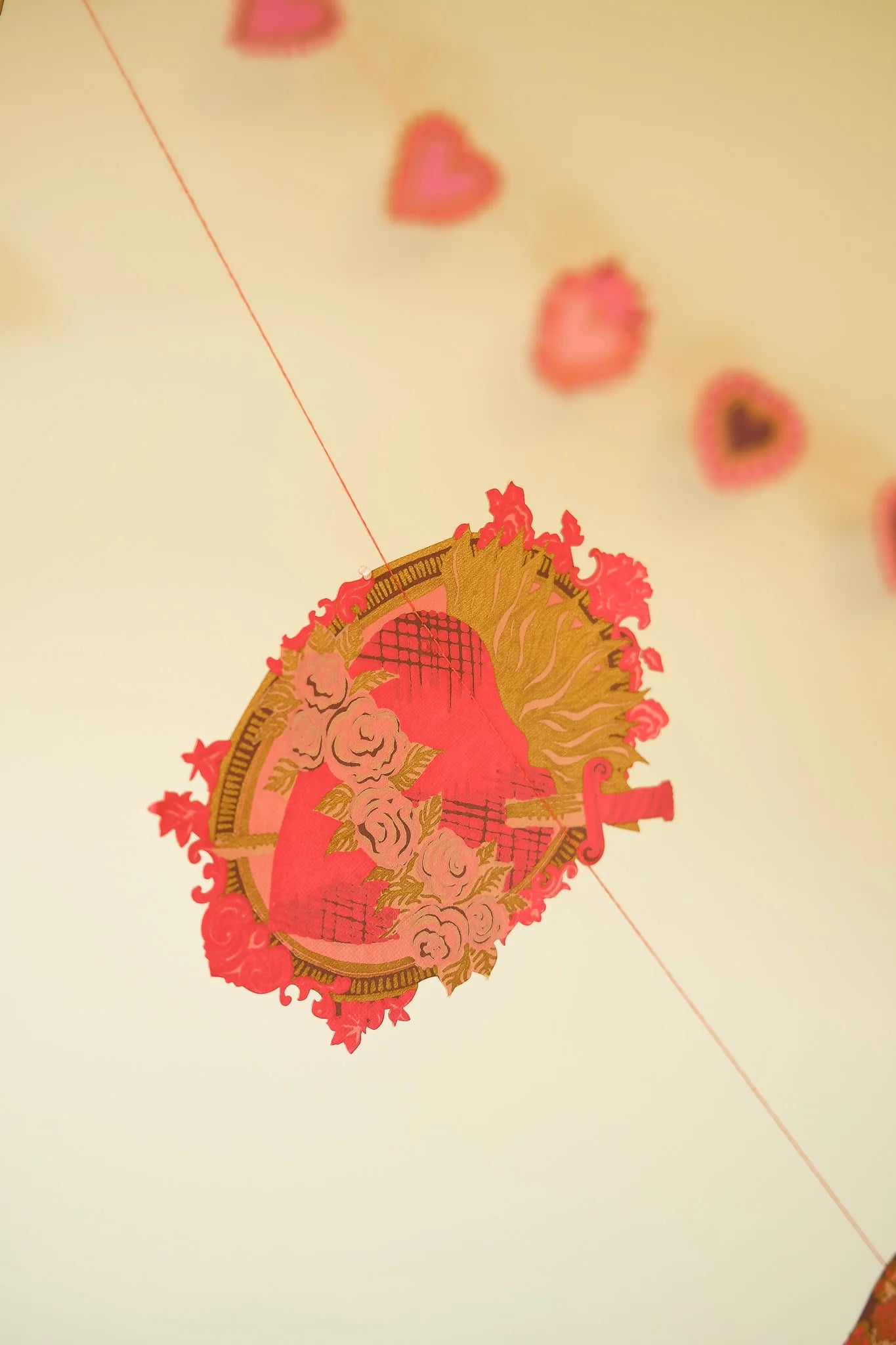 Hearts Sewn Garland