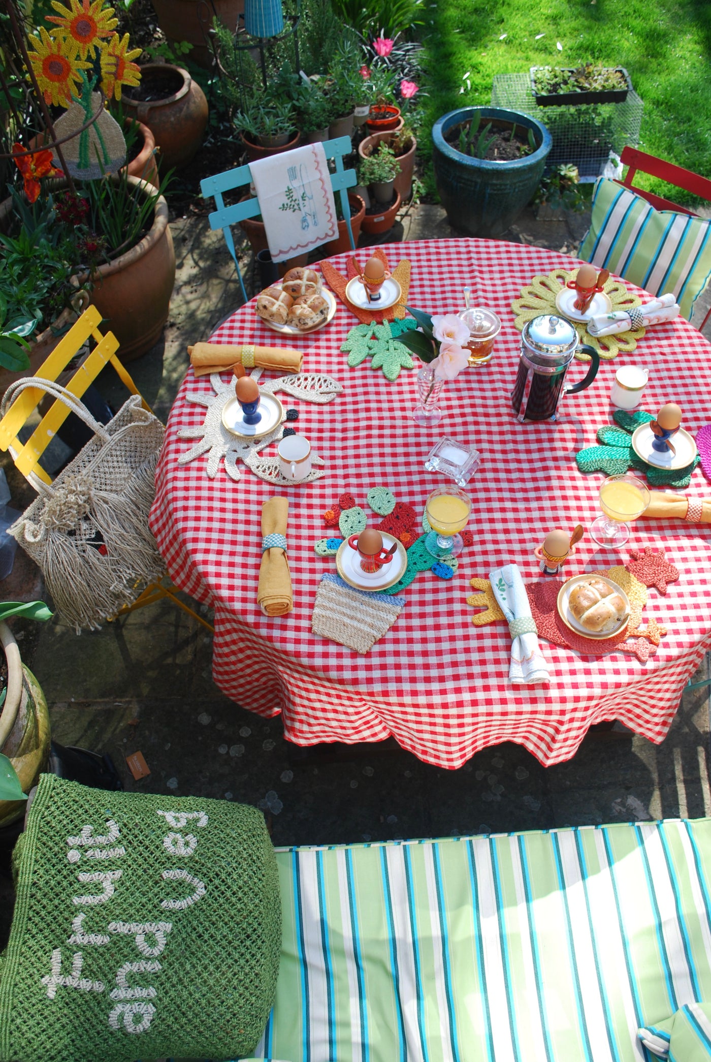Red Gingham Tablecloth