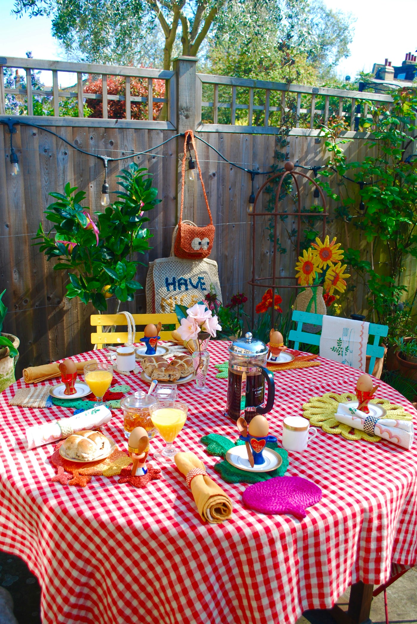 Red Gingham Tablecloth