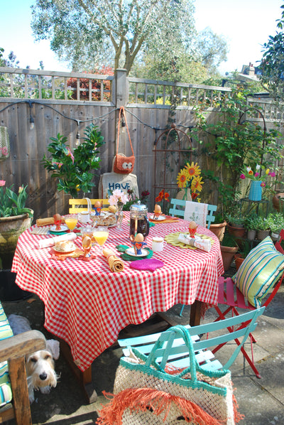 Red Gingham Tablecloth