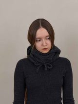 Grey Eden Hooded Scarf