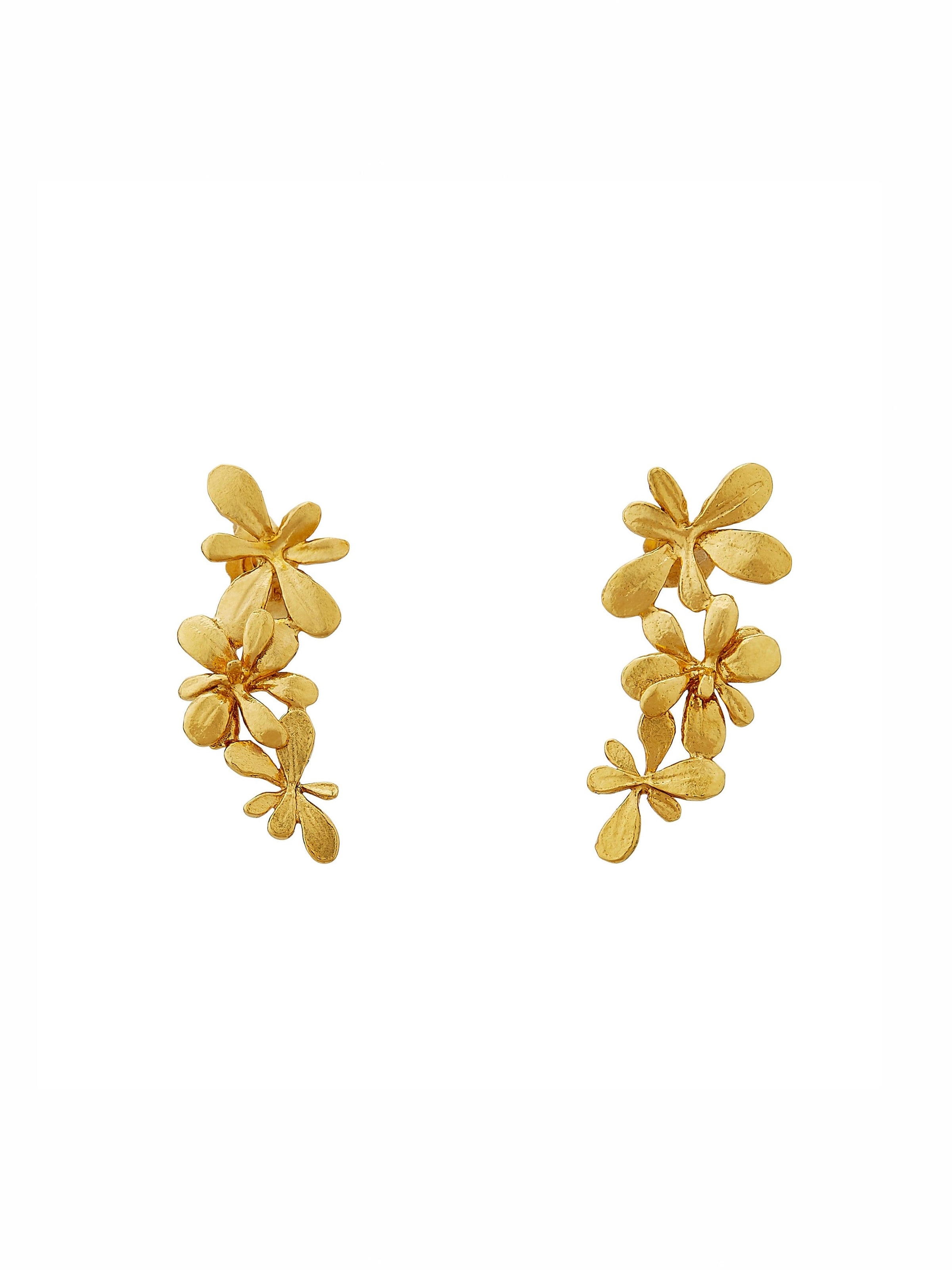 Sprouting Rosette Drop Earrings