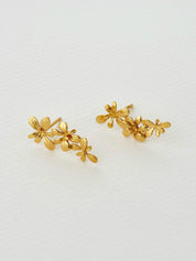 Sprouting Rosette Drop Earrings