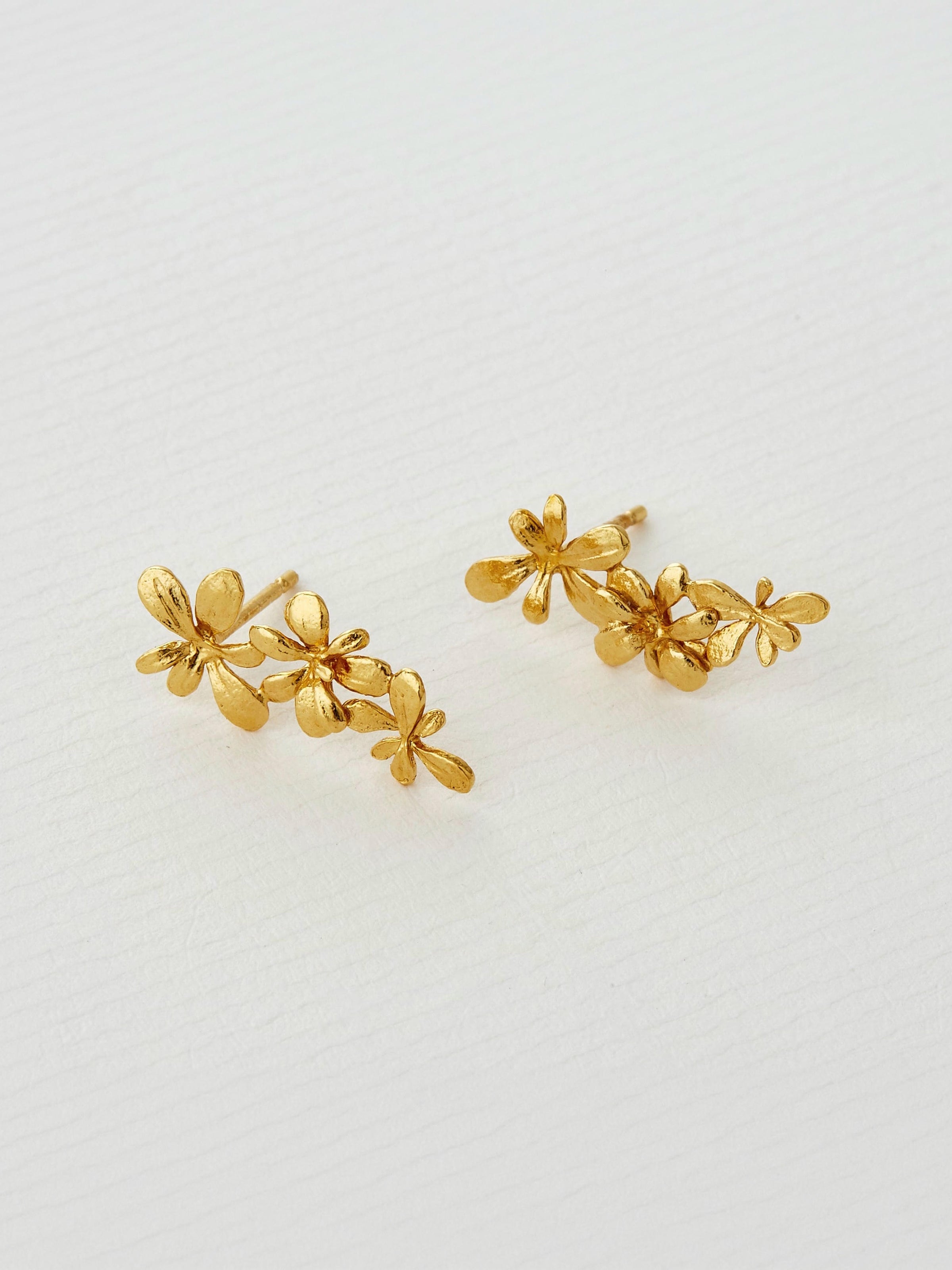 Sprouting Rosette Drop Earrings