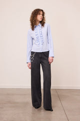 Ruffle Stripe Shirt
