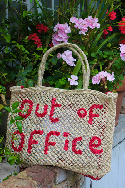 Out Of Office - Natural and raspberry