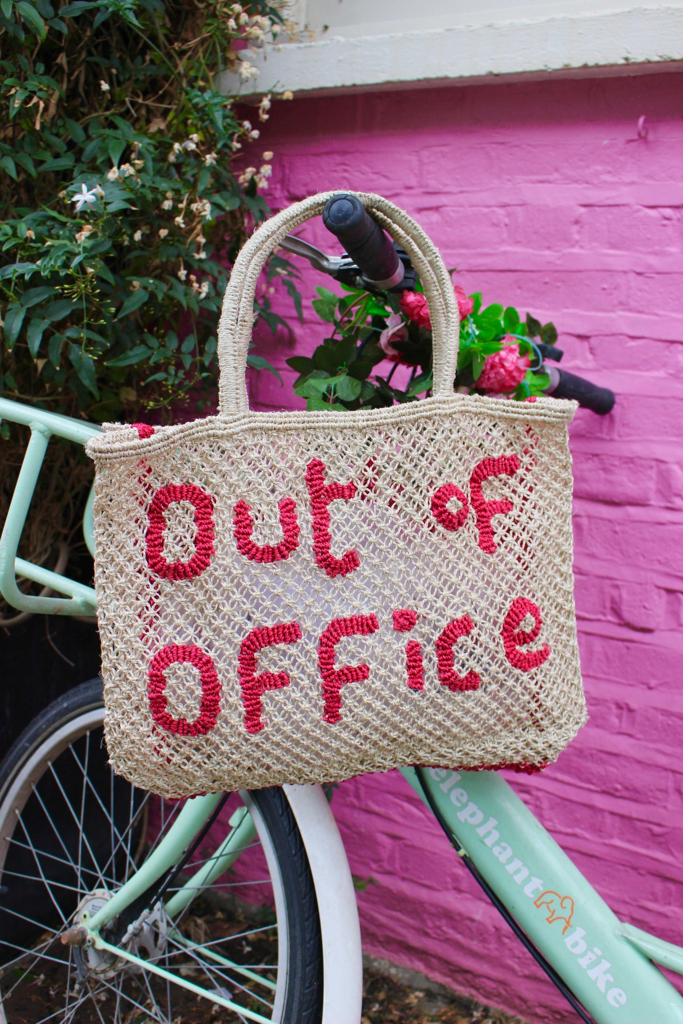Out Of Office - Natural and raspberry
