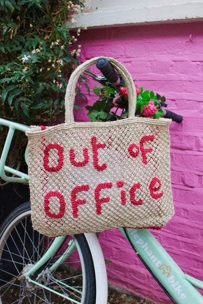 Out Of Office - Natural and raspberry