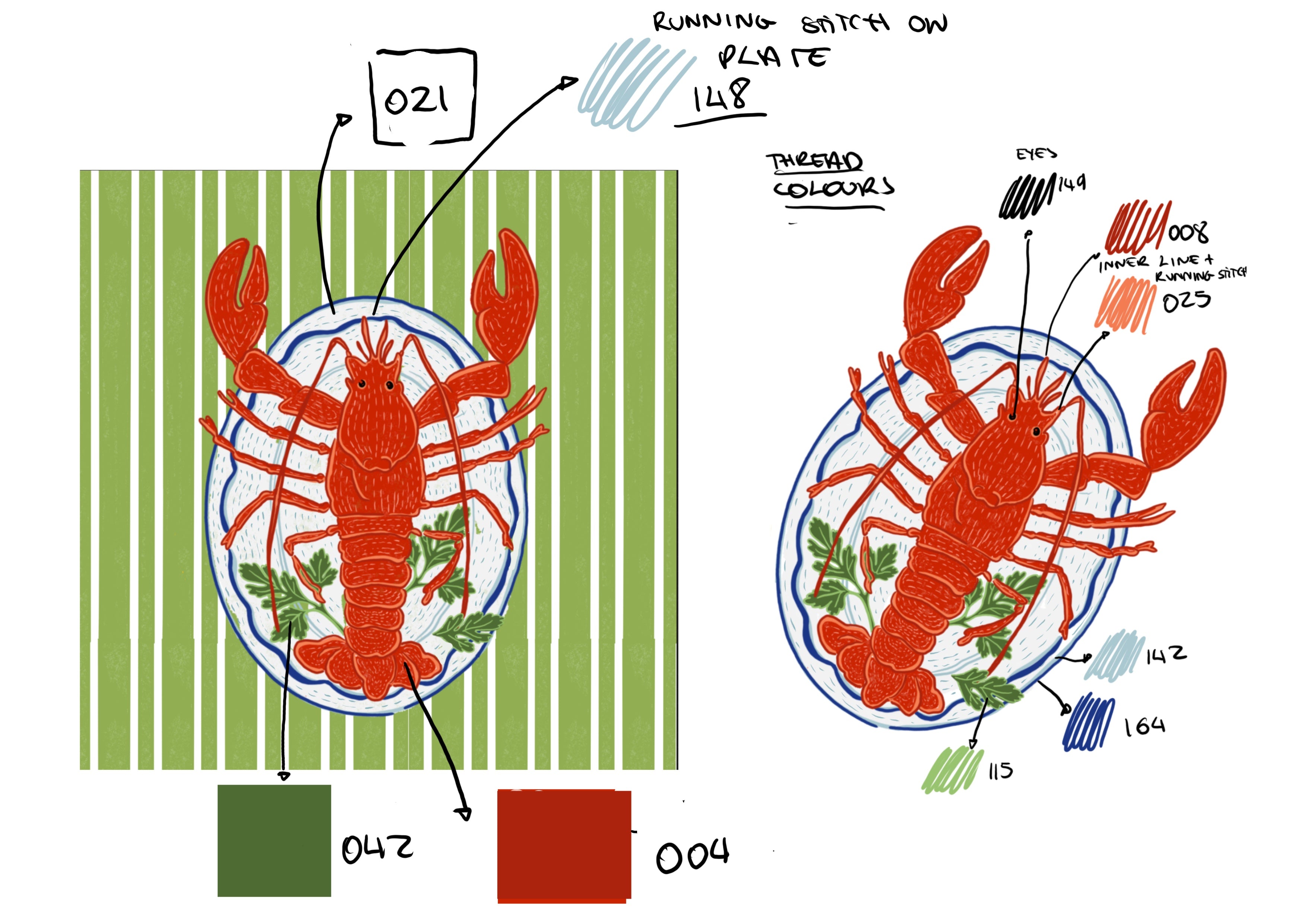 Lobster Platter Cushion