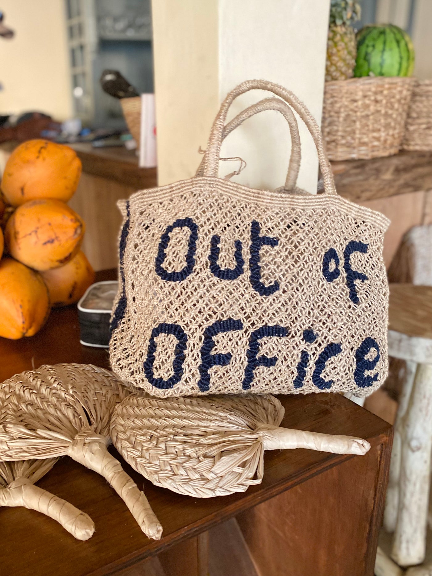 Out Of Office - Natural and navy