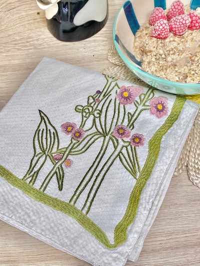 Malva flower napkins - Set of 2