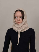 Ivory Eden Hooded Scarf