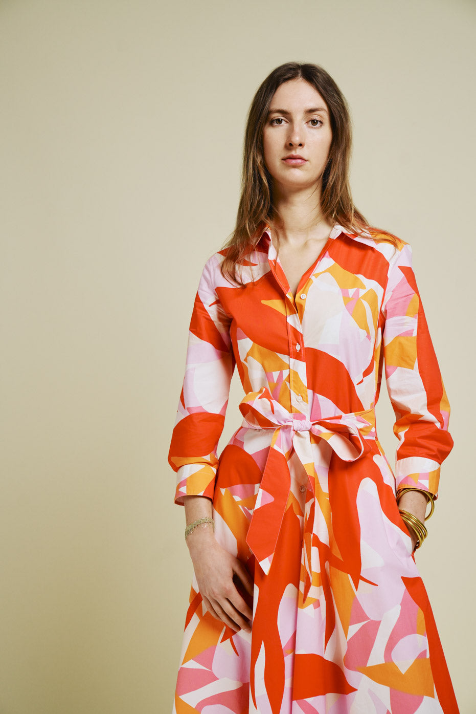 Red Doves Davida Dress