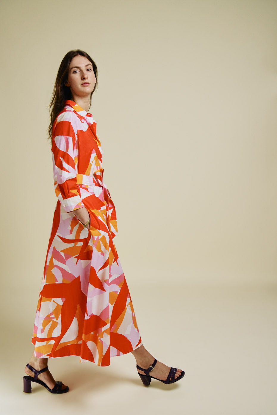 Red Doves Davida Dress