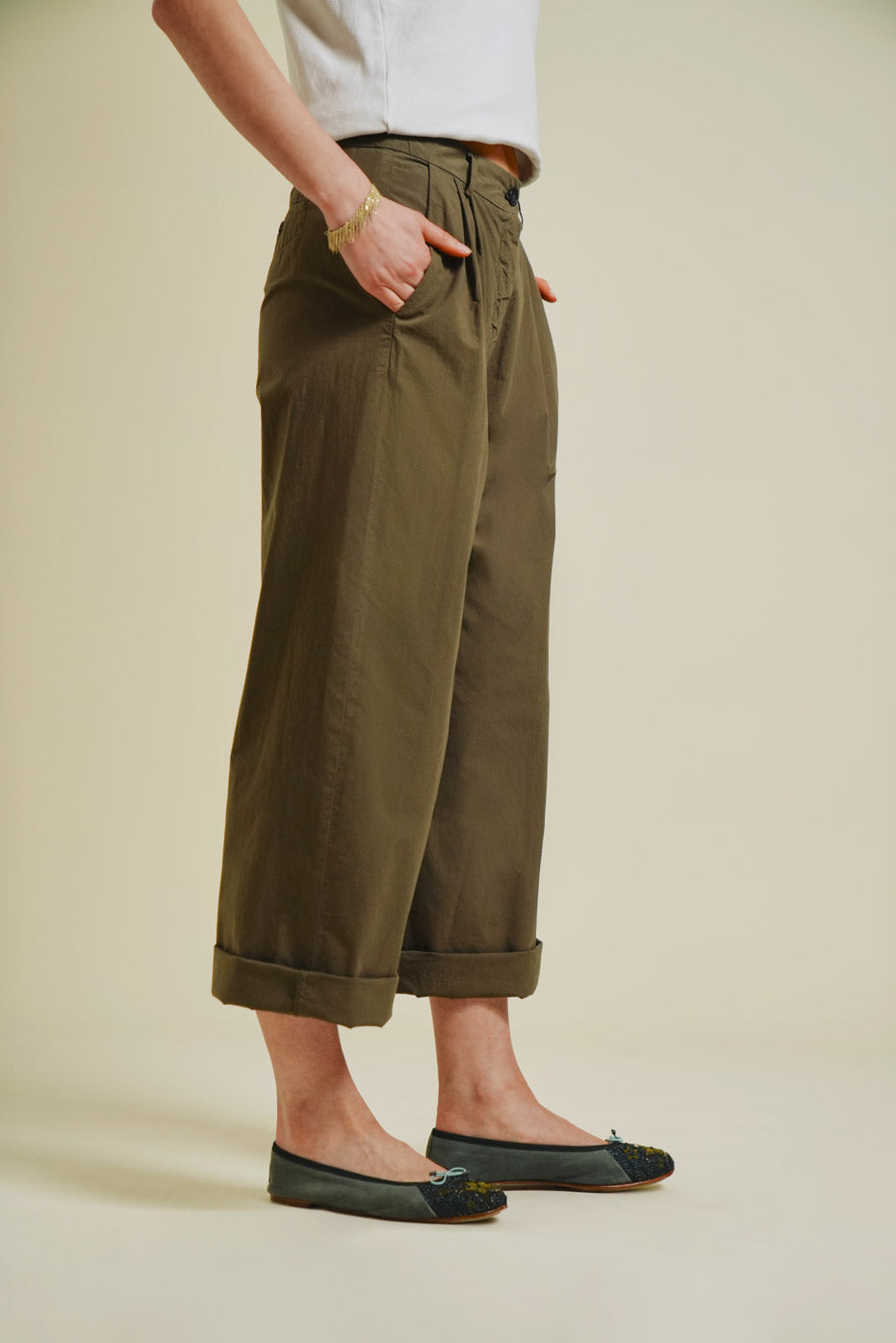 Periple Olive Trousers