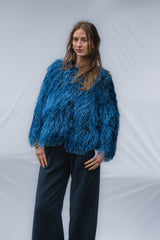 Safi Navy Plume Blouse