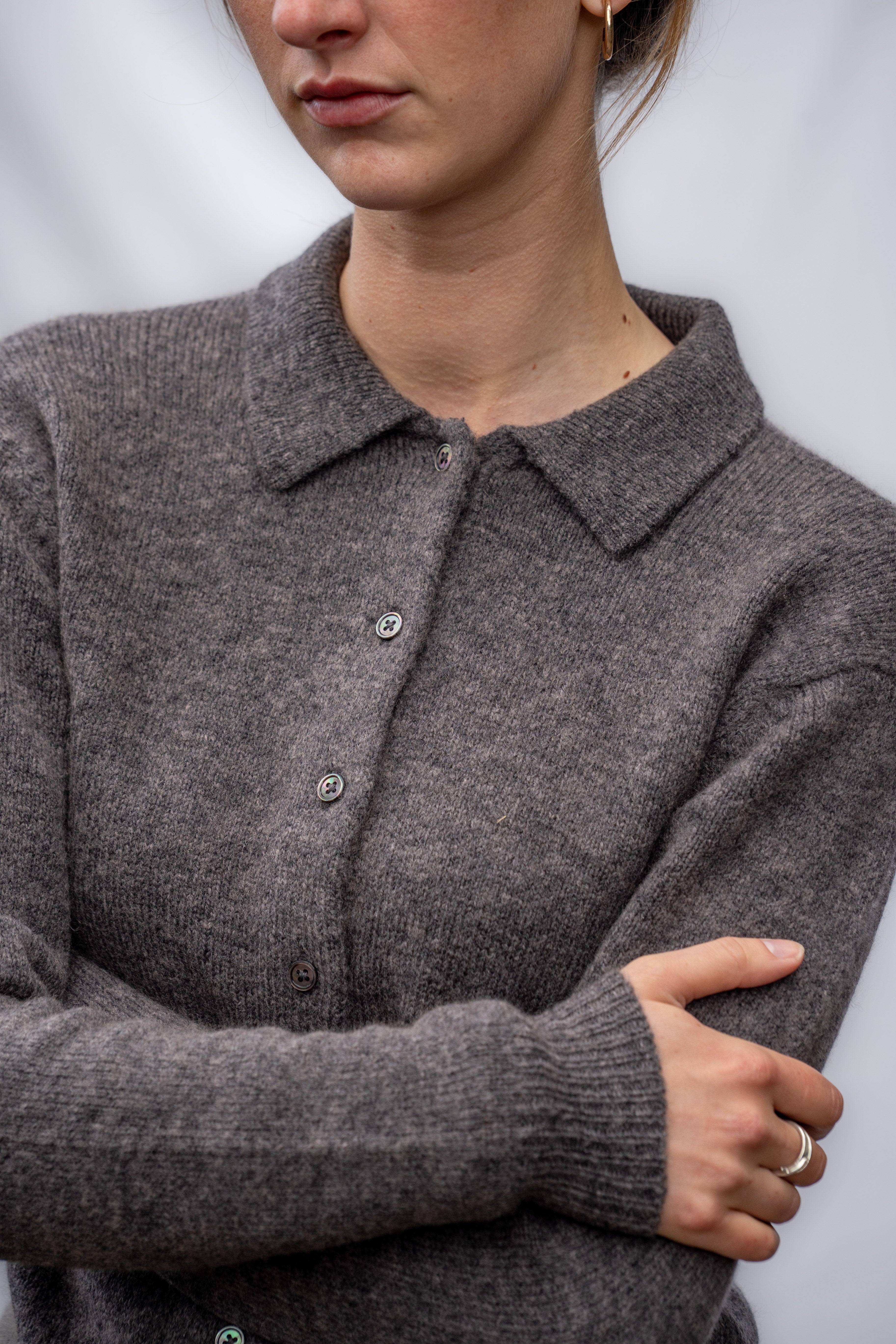 Gina Collared Cardigan