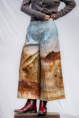Blotch Wide Leg Trousers