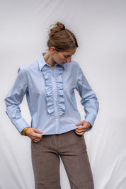 Ruffle Stripe Shirt