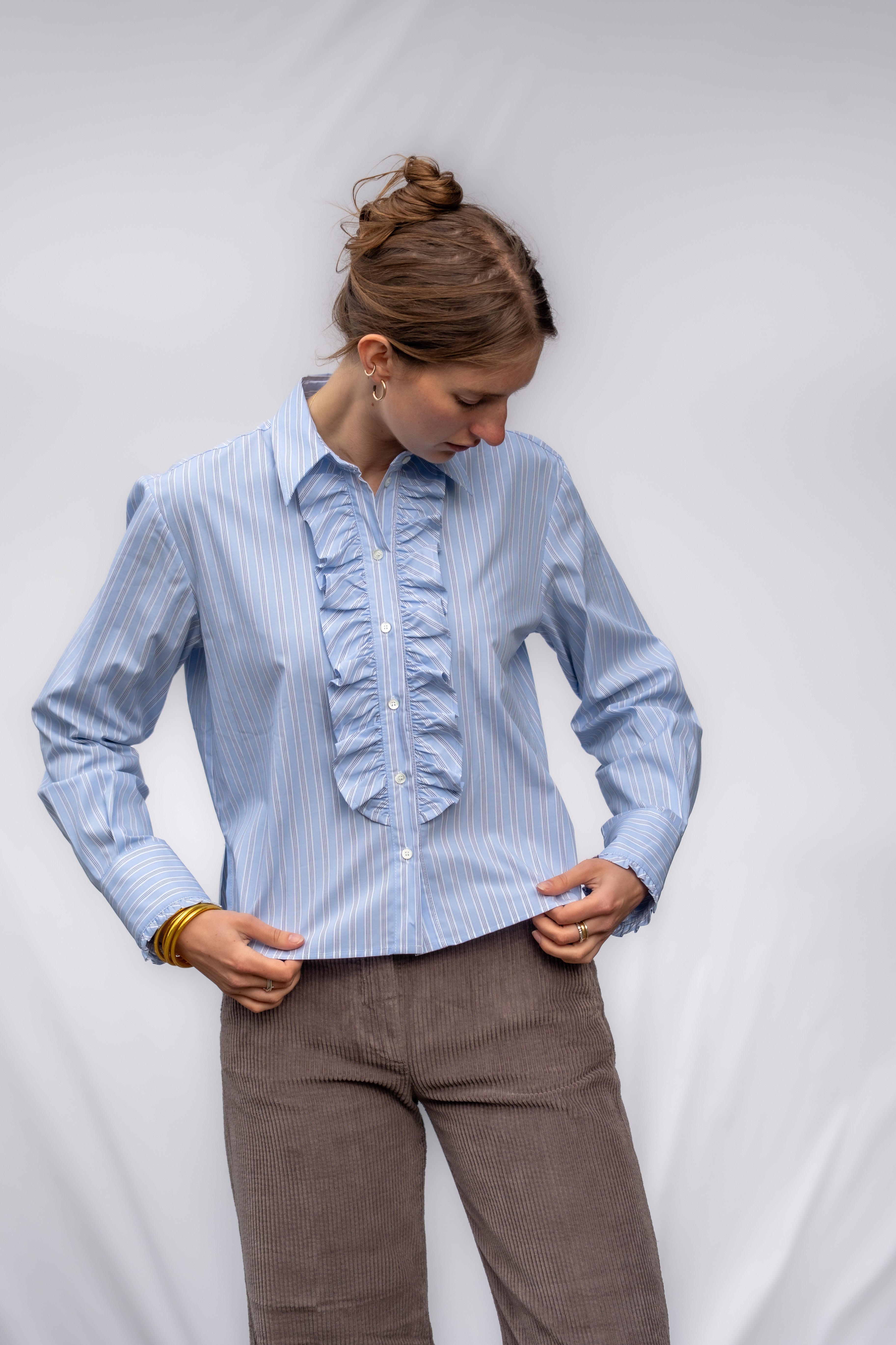 Ruffle Stripe Shirt