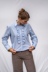 Ruffle Stripe Shirt
