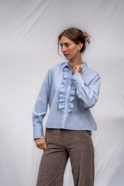 Ruffle Stripe Shirt