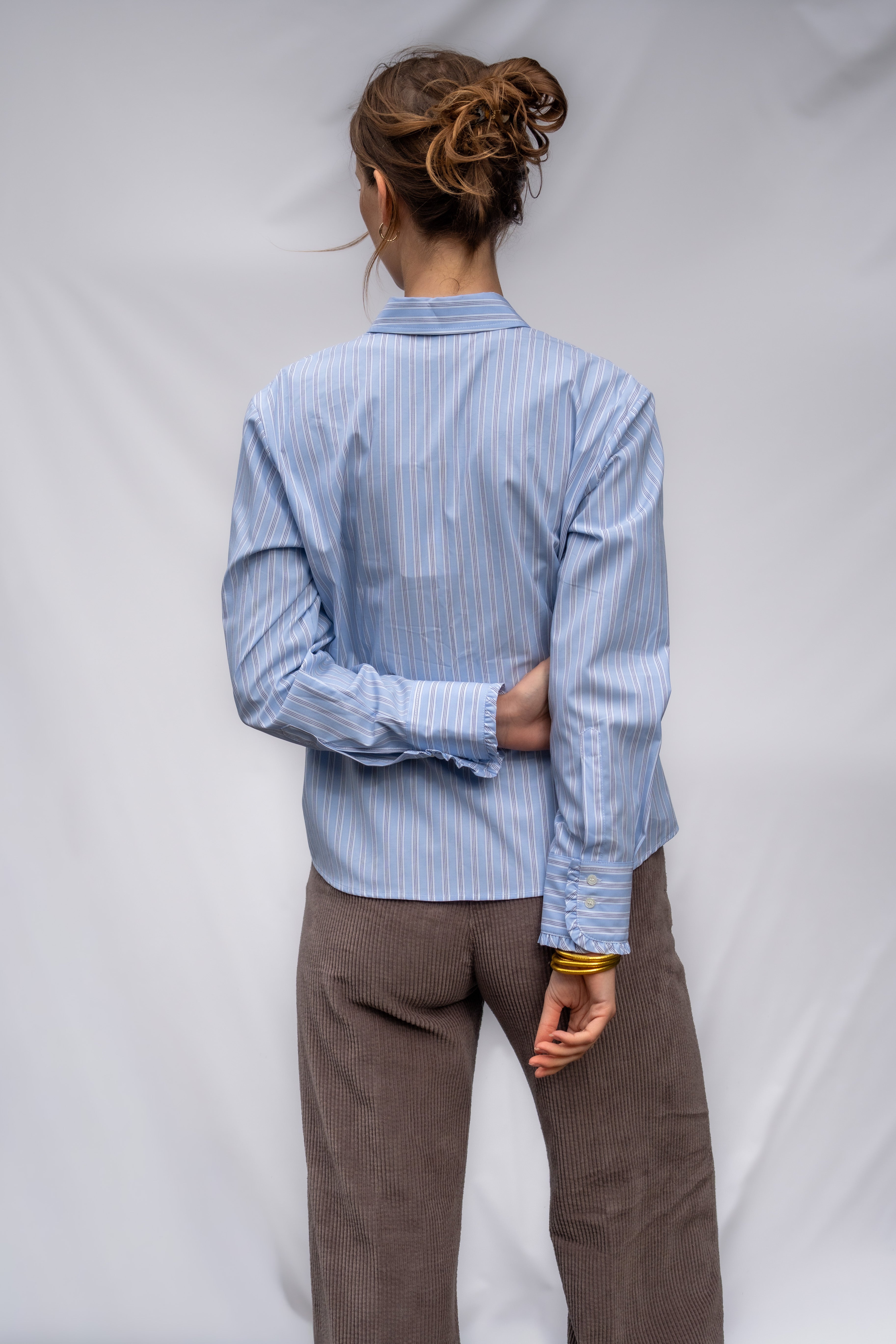 Ruffle Stripe Shirt