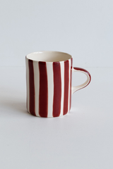 Candy Stripe Mug in Paprika