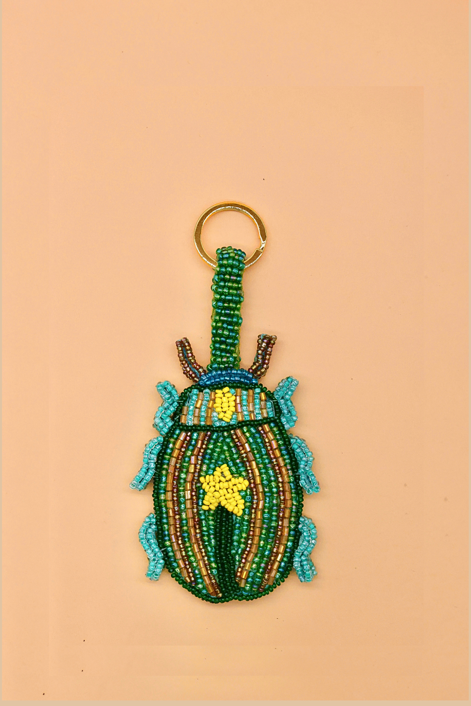 Blue Star Insect Charm Keyring