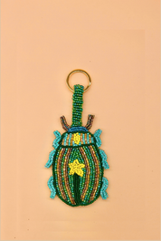Blue Star Insect Charm Keyring