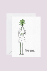 Good Luck Frog Card