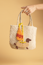 Hot Dog and Sauce Bag Charm