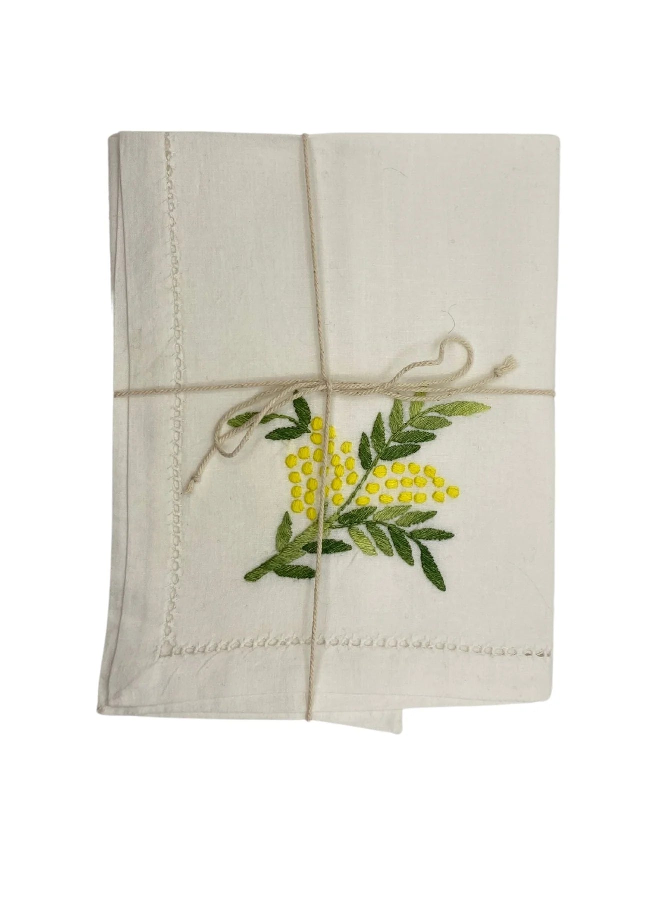 Mimosa flower napkins - Set of 2