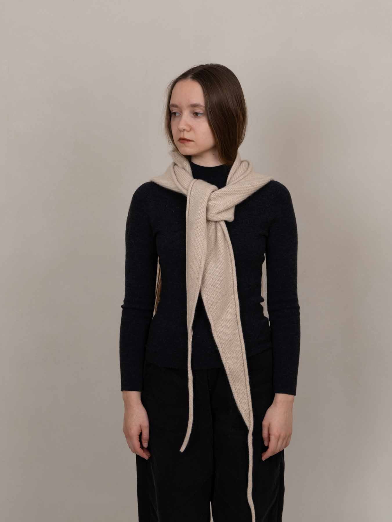 Ivory Eden Hooded Scarf