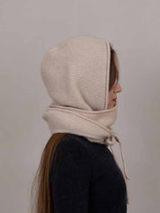 Ivory Eden Hooded Scarf