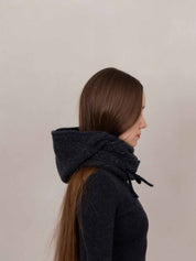 Grey Eden Hooded Scarf
