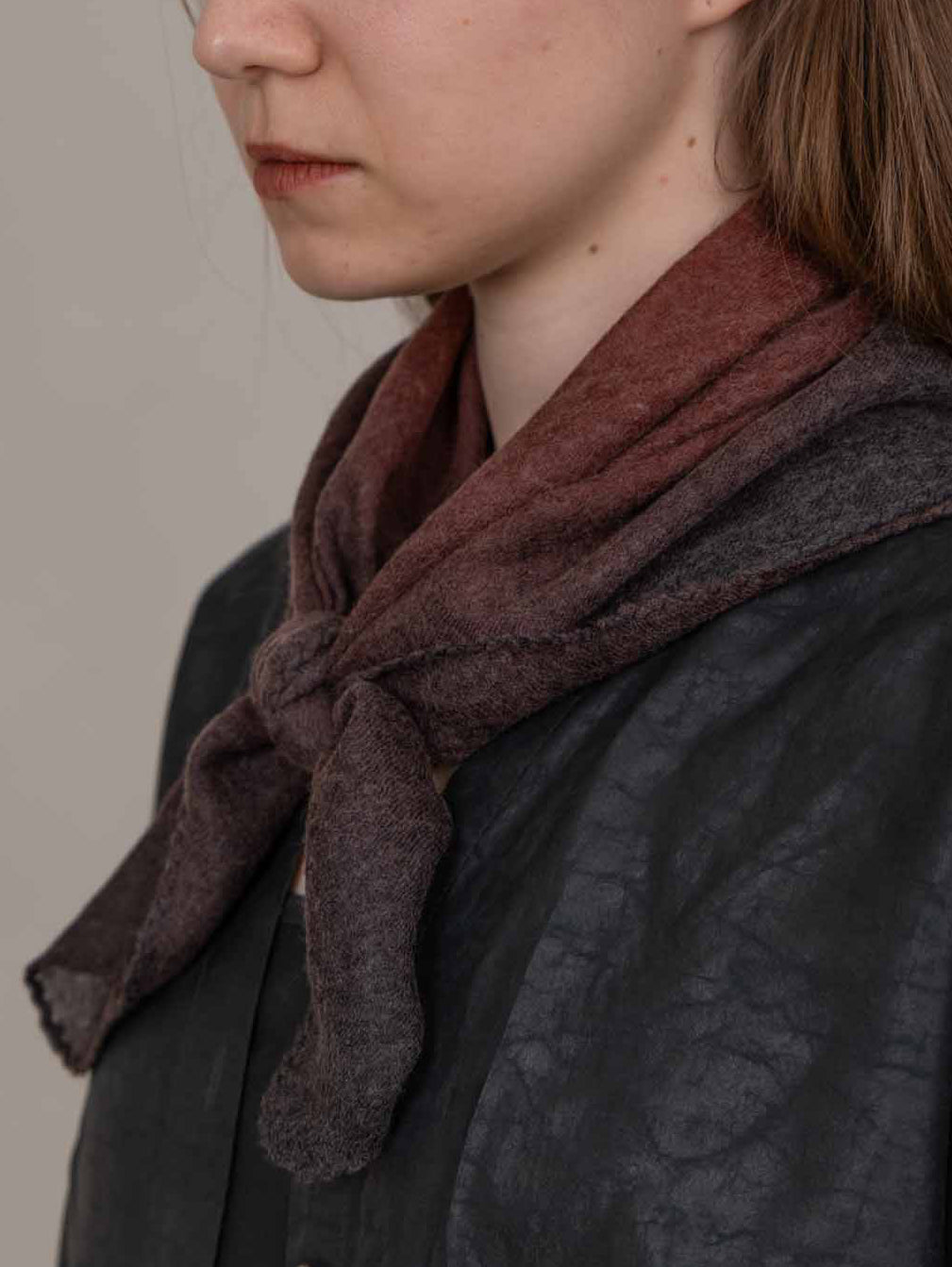 Beetroot Muse Foulard Scarf