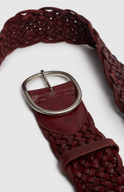 Dark Brown Sixteen-plait Belt