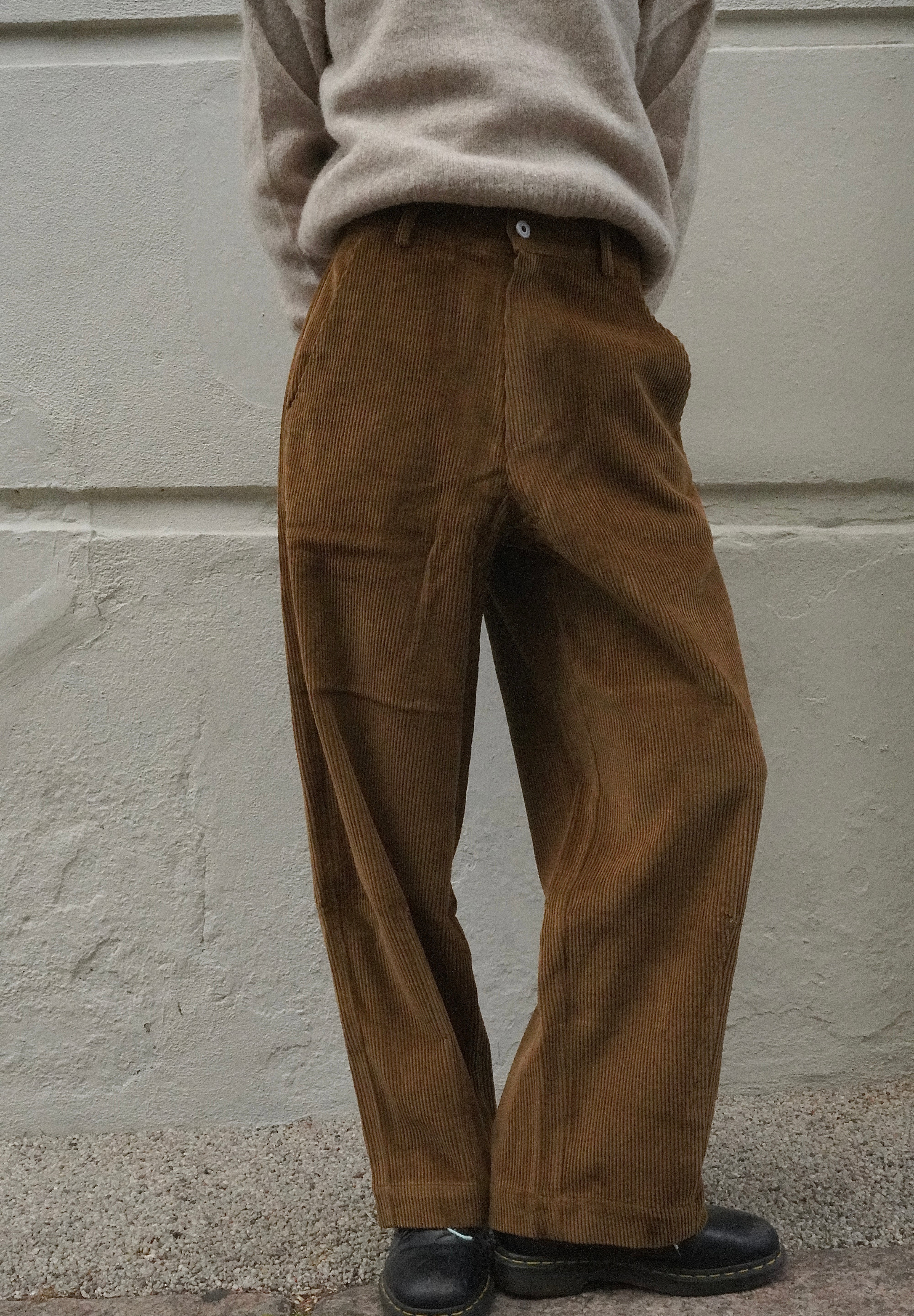 Olive Structured Corduroys