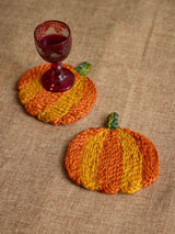 Set of 2 Pumpkin Coasters