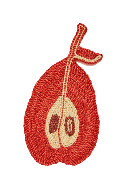 SAMPLE Pear placemat - Coral