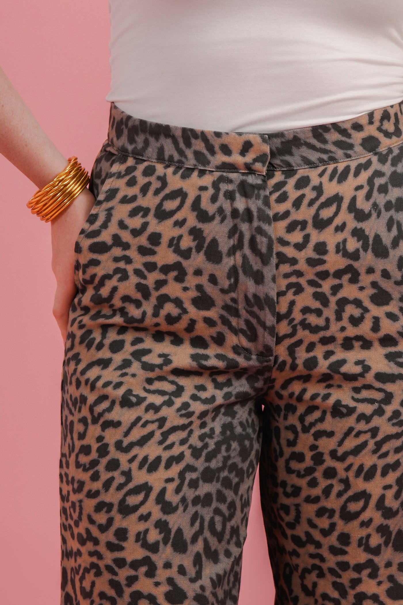 Inja Leopard Wide Leg Trousers
