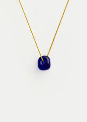 Azaz Dark Blue Glass Bead on Cord