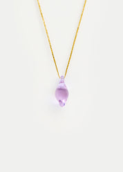 Azaz Pink Glass Bead on Cord