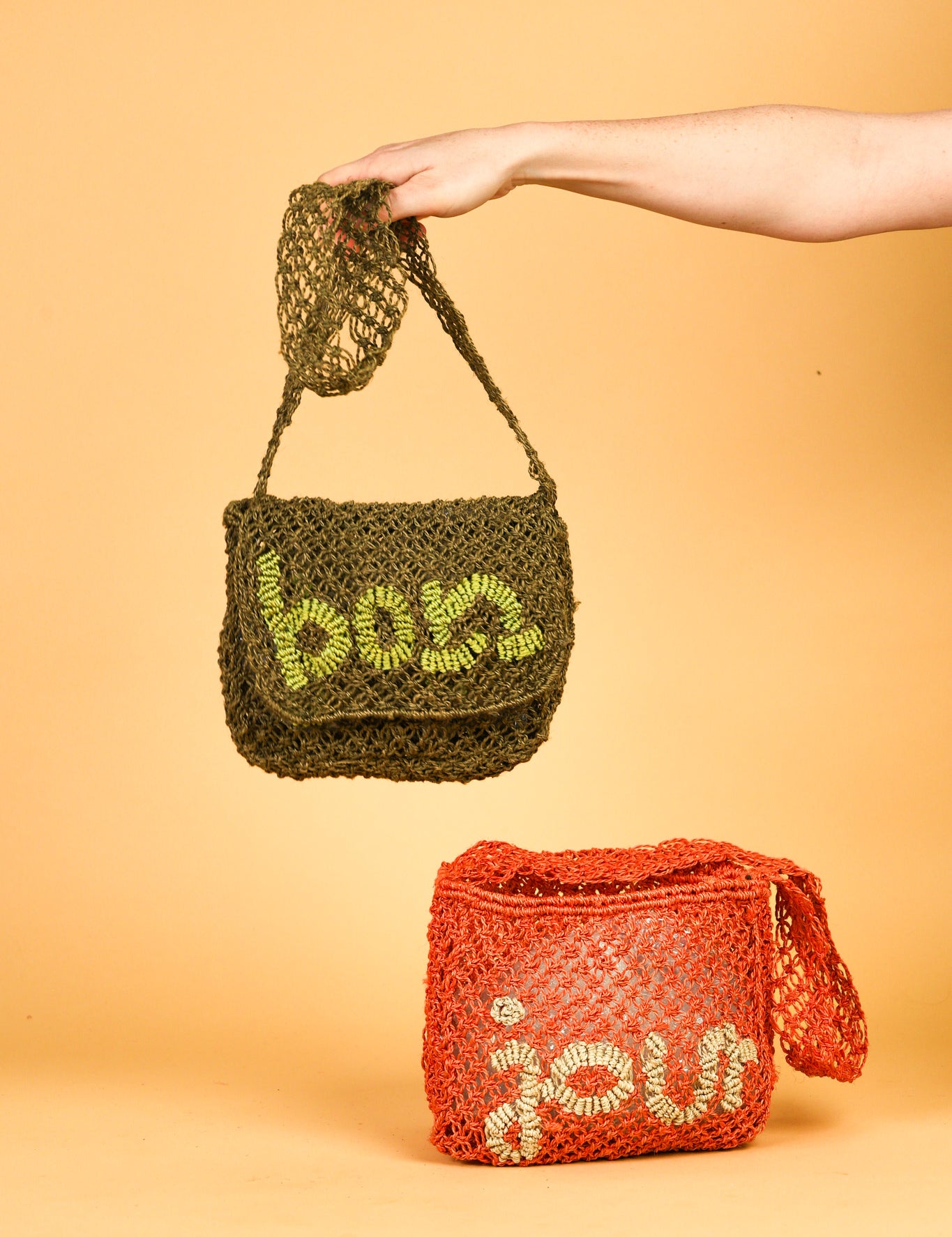 small jute bags bonjour
