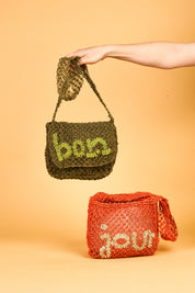 small jute bags bonjour