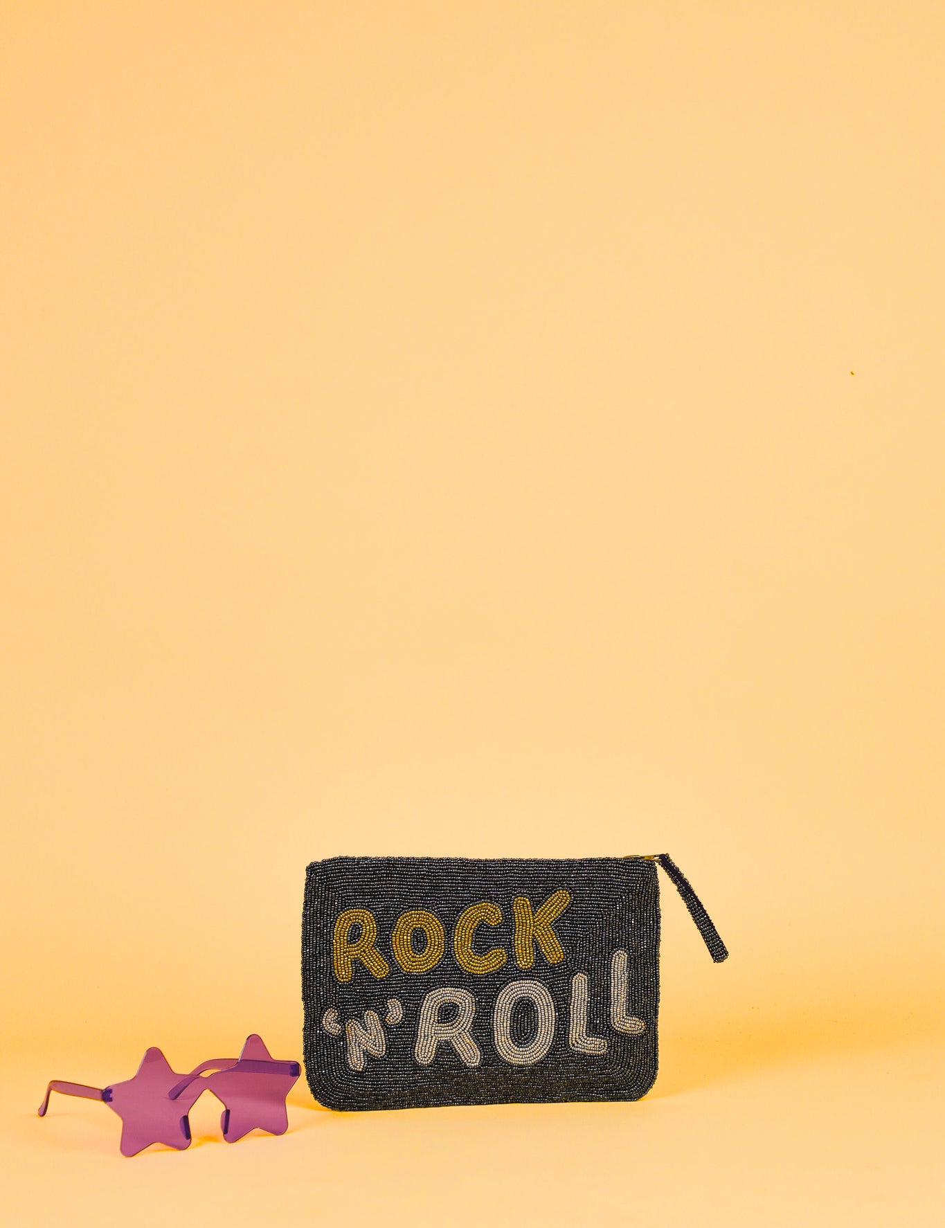 beaded clutch rock n roll