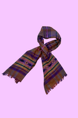 Hand-woven Stole-Purple Pashmina
