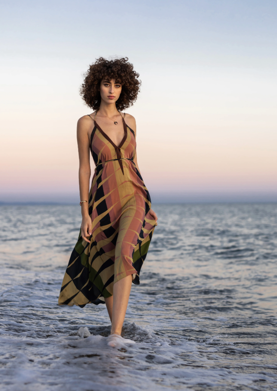 Pastel Sunset Beach Dress